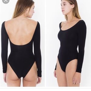 Black bodysuit American apparel